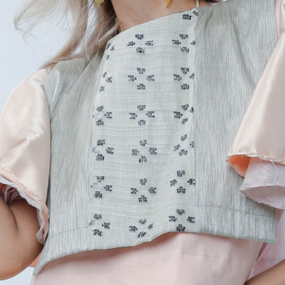 Diwata Bib in Suksuk Piña of Aklan with Bongga Sleeves