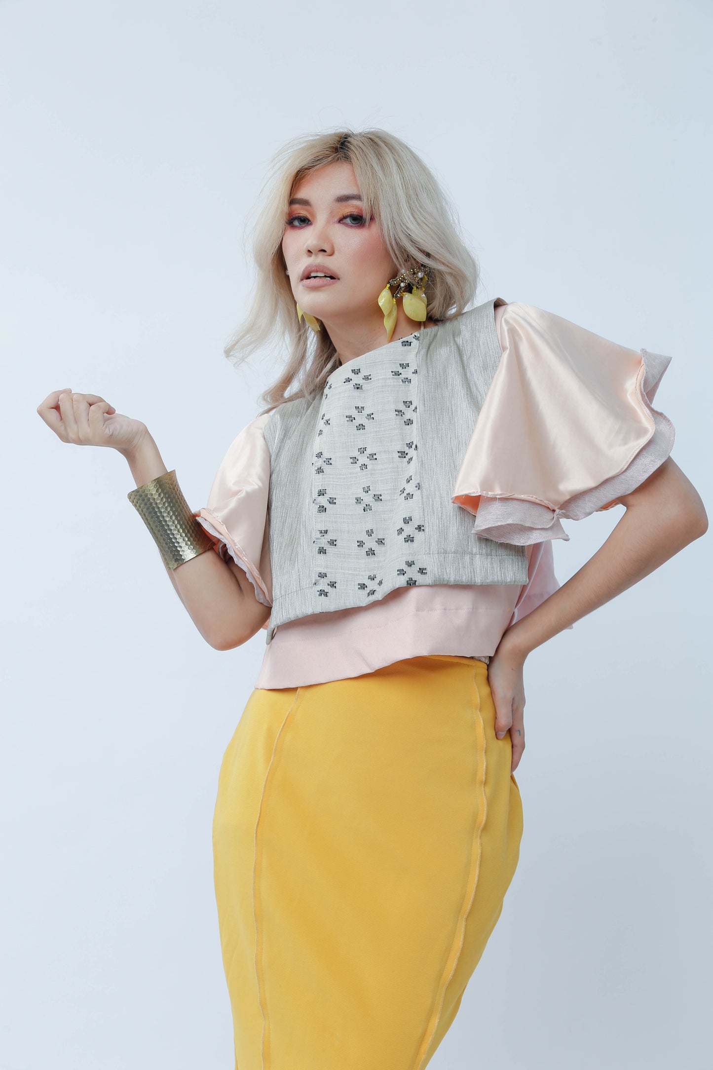 Diwata Bib in Suksuk Piña of Aklan with Bongga Sleeves