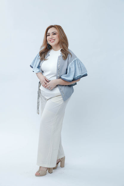 Reversible Blouse in Grey