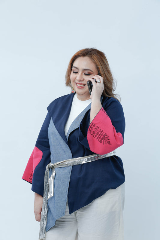Kabogera in Pink Cotton Inaul Sleeves