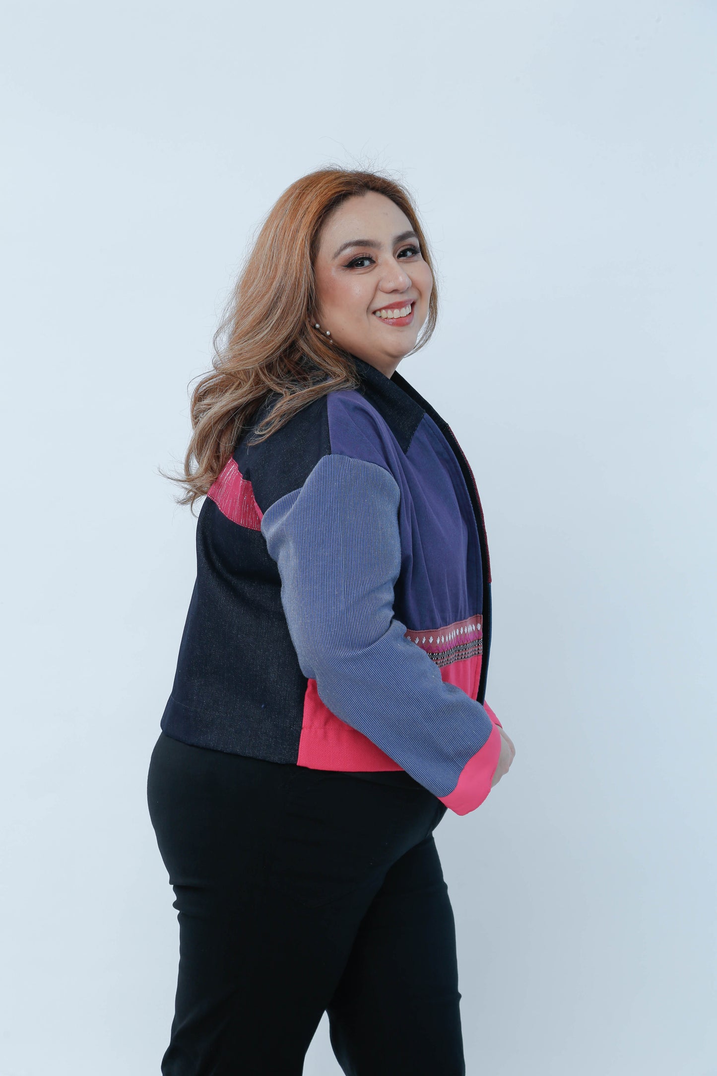 Rockstar Jacket in Maroon Kalinga and Ifugao Strip