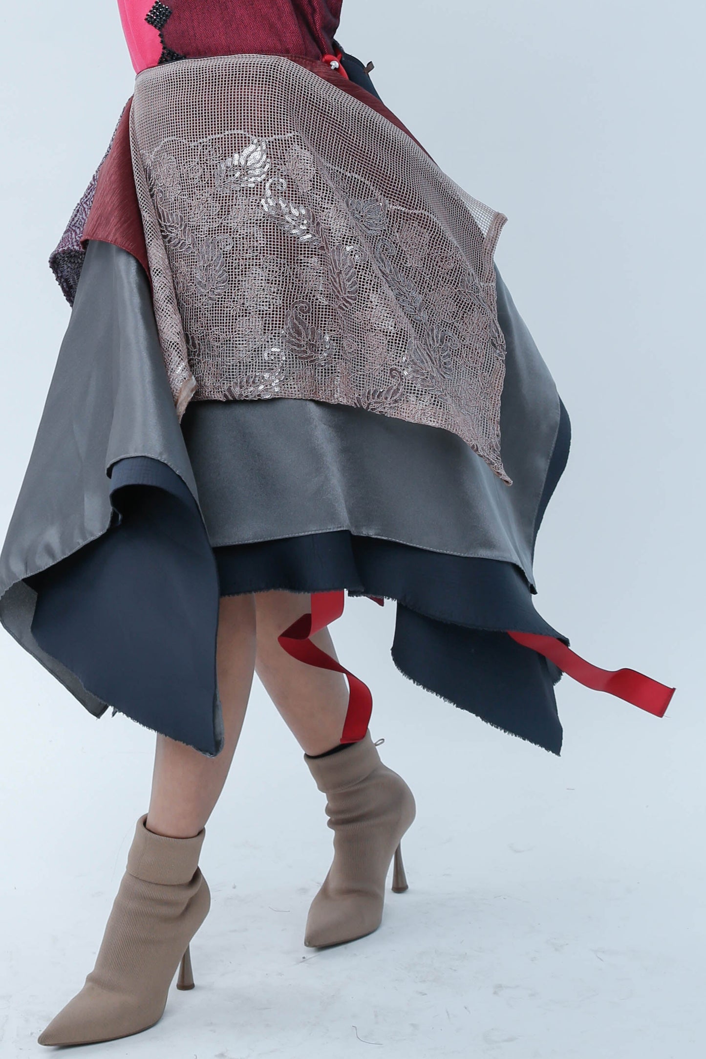 Freestyle Skirt in Old Rose Lace