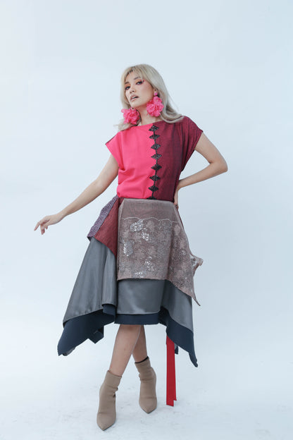 Freestyle Skirt in Old Rose Lace
