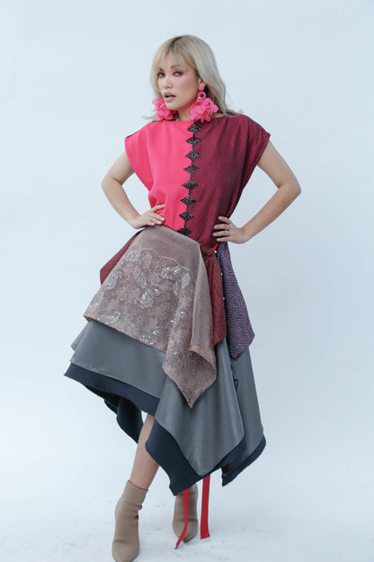 Freestyle Skirt in Old Rose Lace