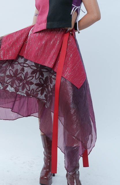 Freestyle Skirt Burgundy and Wine