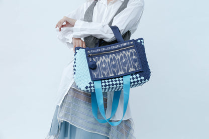 Manila Bag in Blue: Handwoven Handmade Tote Bag