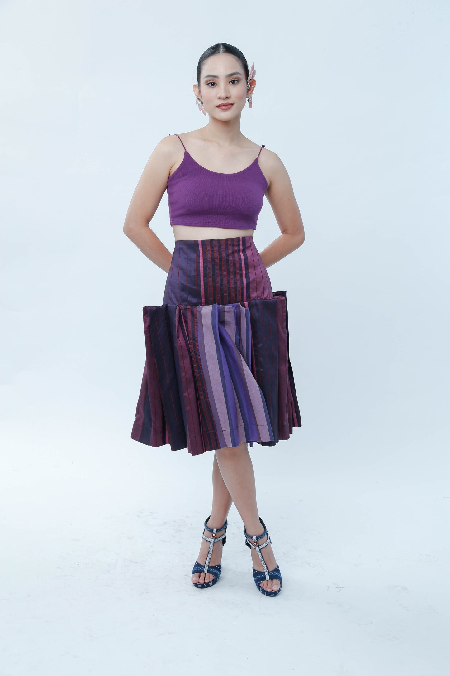 Ube Pleated Skirt