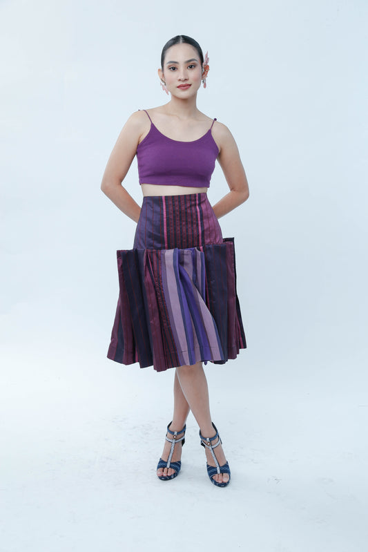Ube Pleated Skirt
