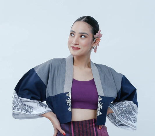 Crop Kimono with Cotton Inaul