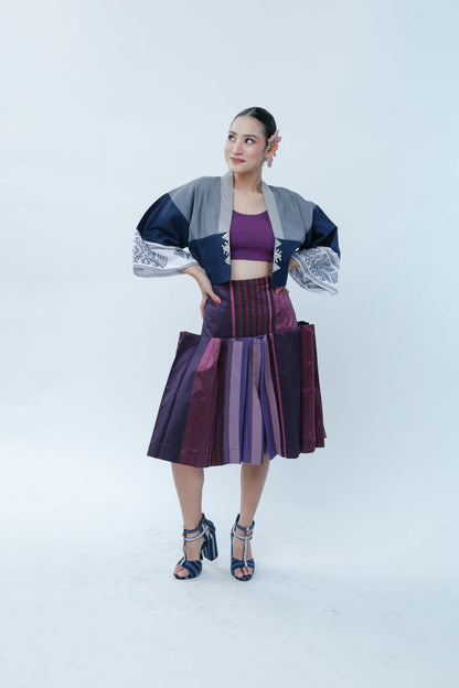 Ube Pleated Skirt