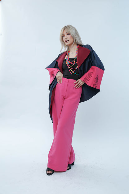 Kabogera Blazer in Pink Cotton Inaul