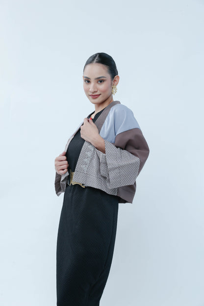 Crop Kimono in Powder Blue