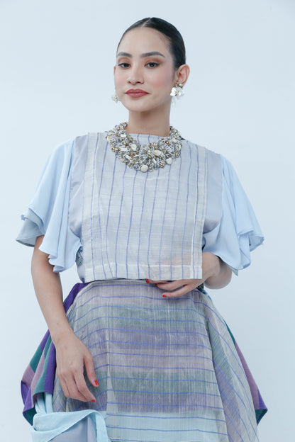 Ilog Bib With Piña Stripe