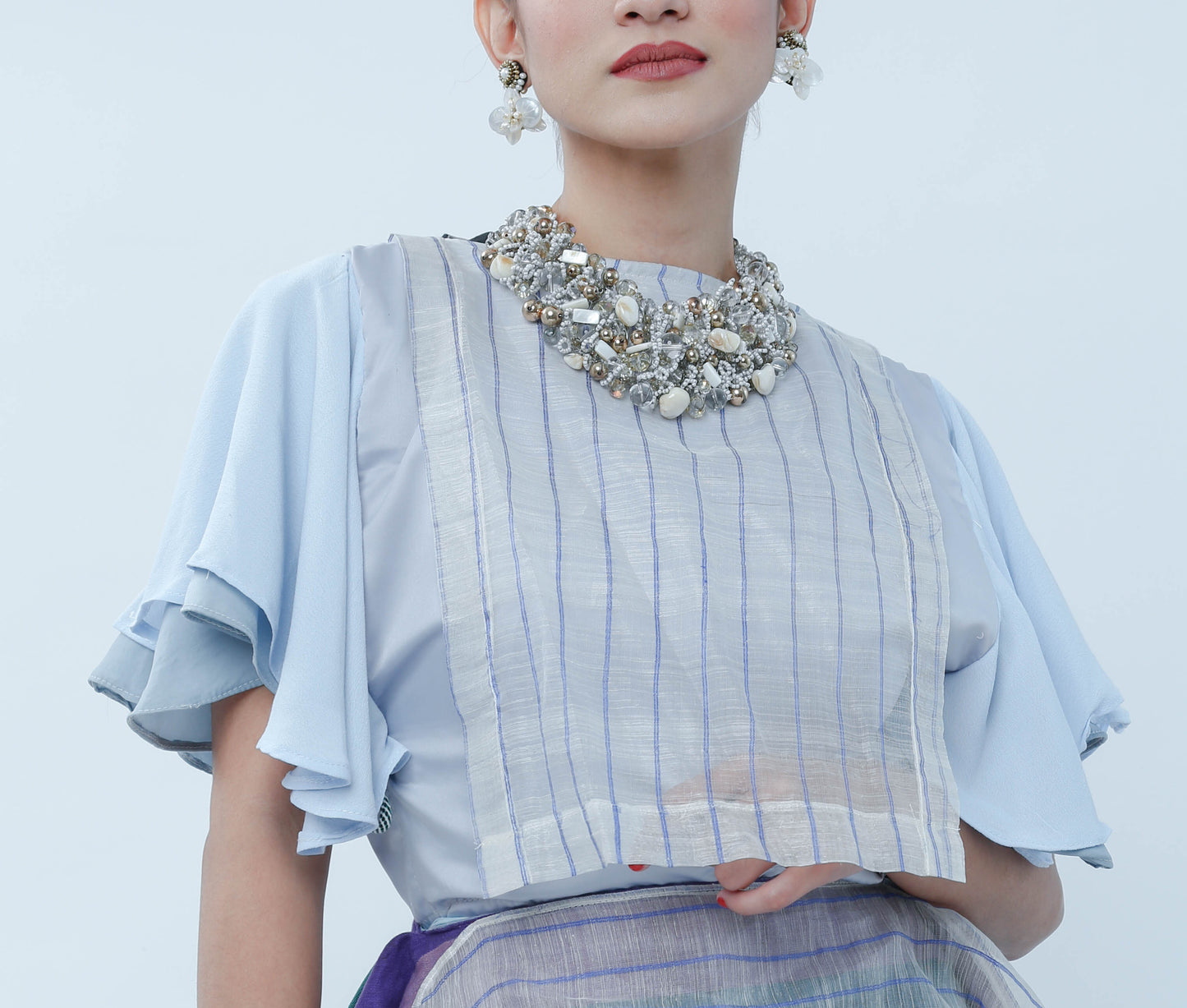 Ilog Bib With Piña Stripe
