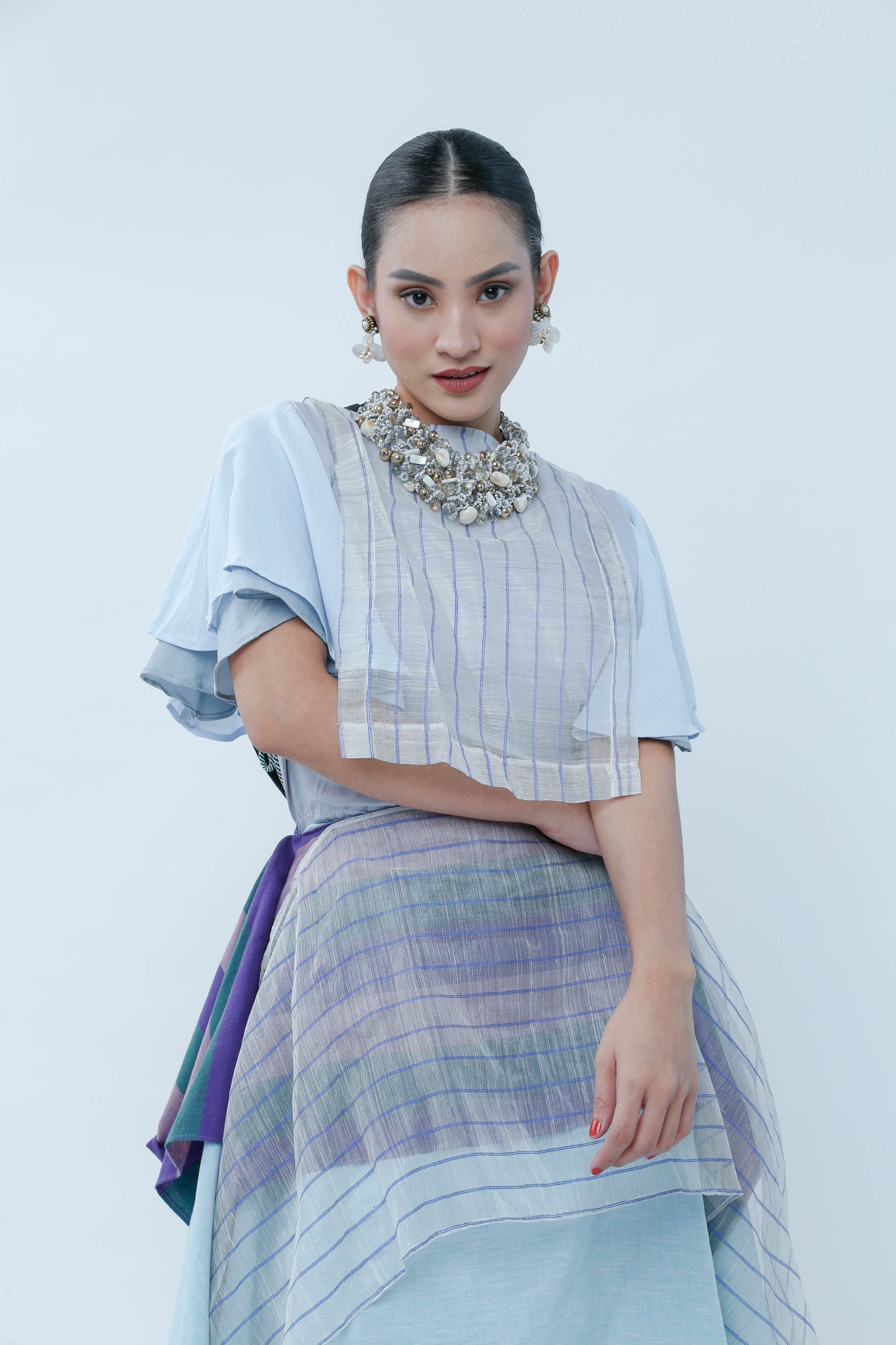 Ilog Bib With Piña Stripe