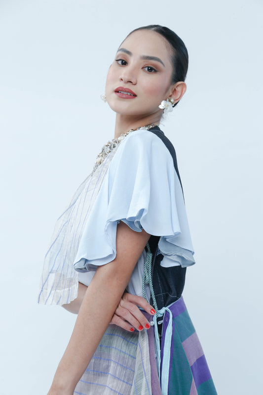 Ilog Bib With Piña Stripe