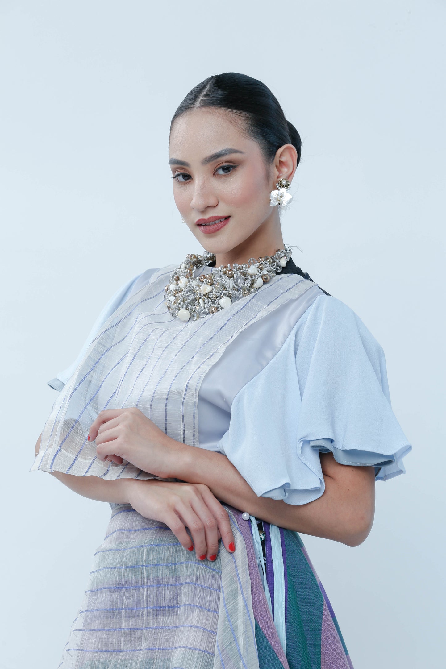 Ilog Bib With Piña Stripe