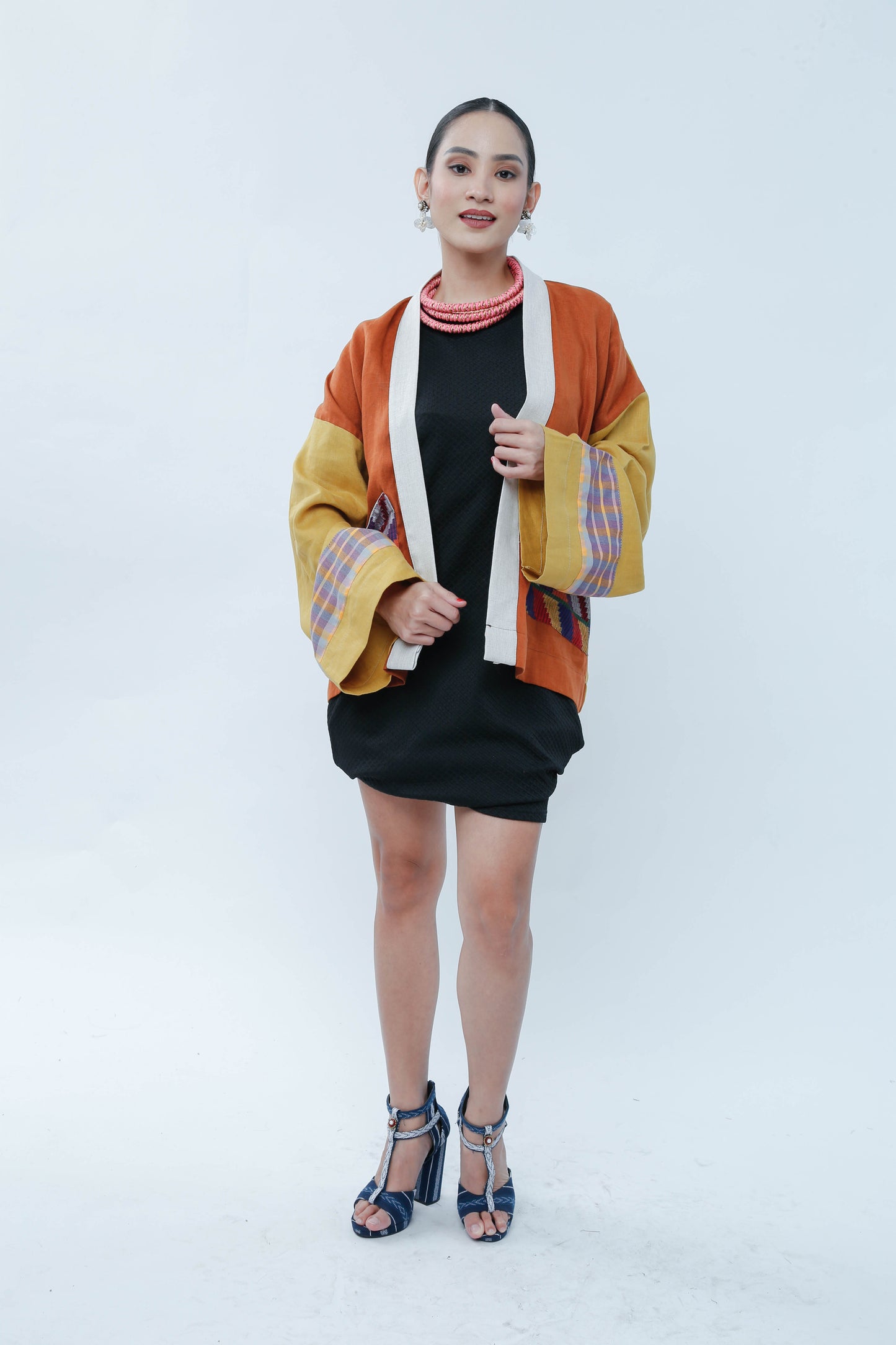 Samurai Kimono in Mustard with Pisyabit Pocket