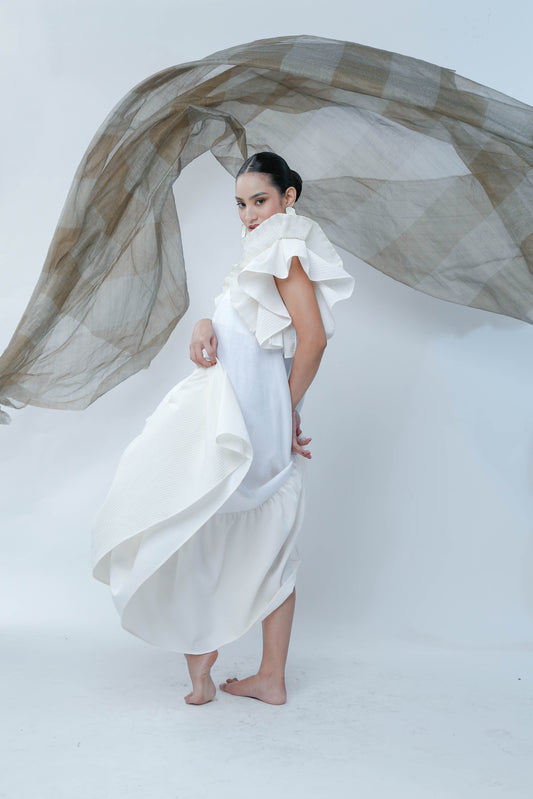 Masayahin Dress in White