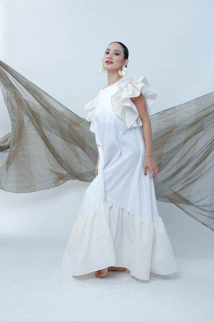 Masayahin Dress in White