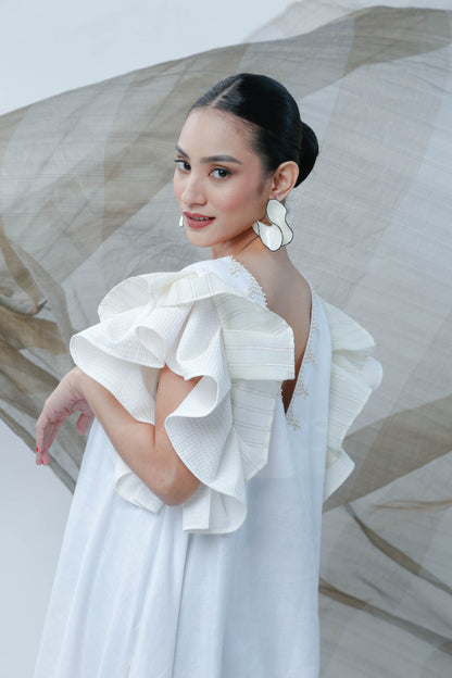 Masayahin Dress in White