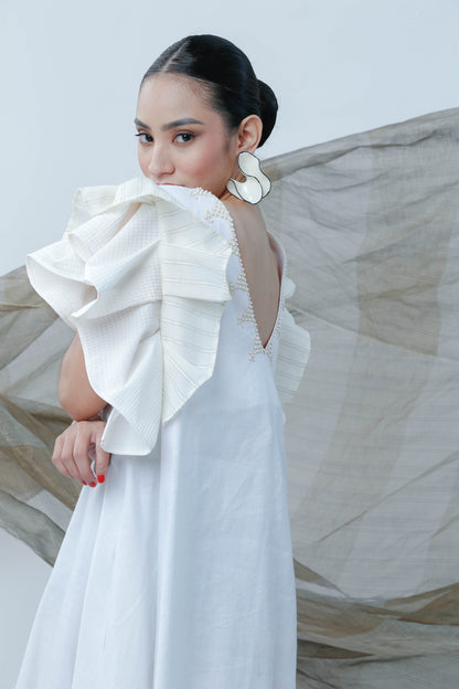 Masayahin Dress in White