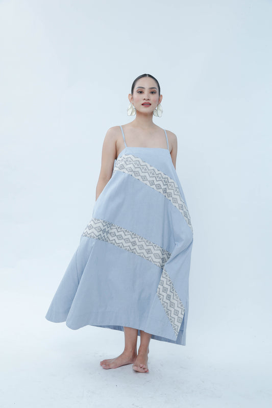 Gantimpala Dress in Light Denim