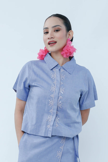 Lakwatsa Coords in Denim Light Blue