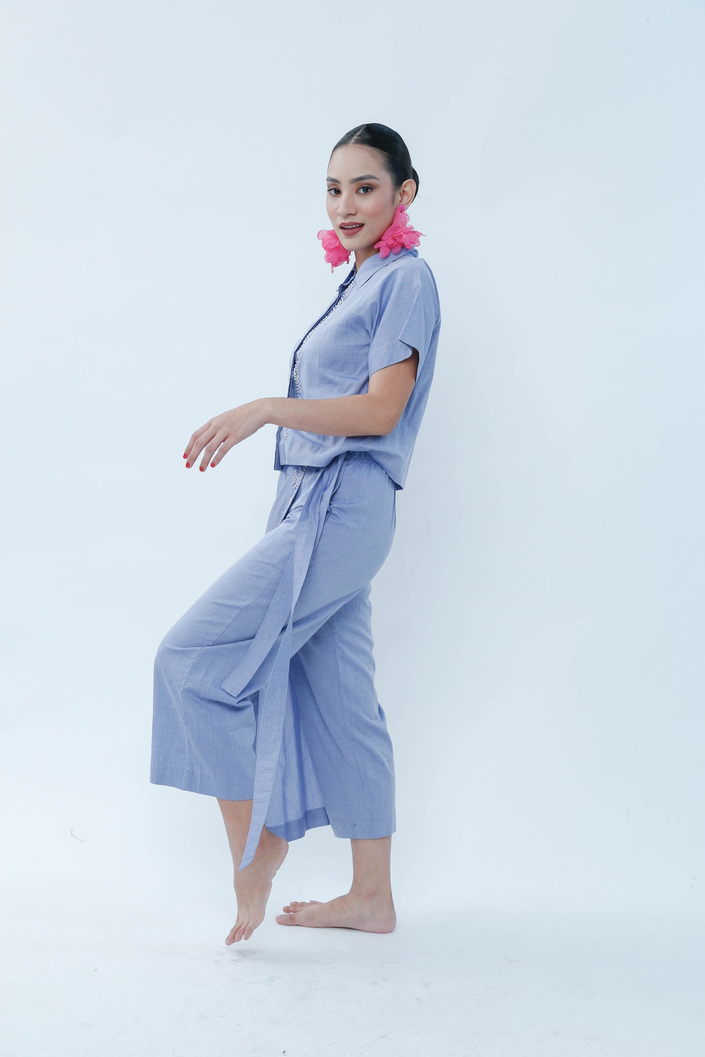 Lakwatsa Coords in Denim Light Blue