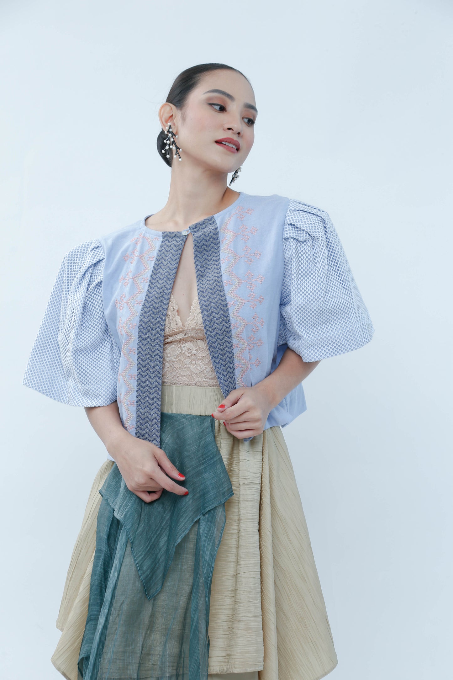 Alon Top with Nesif Embroidery