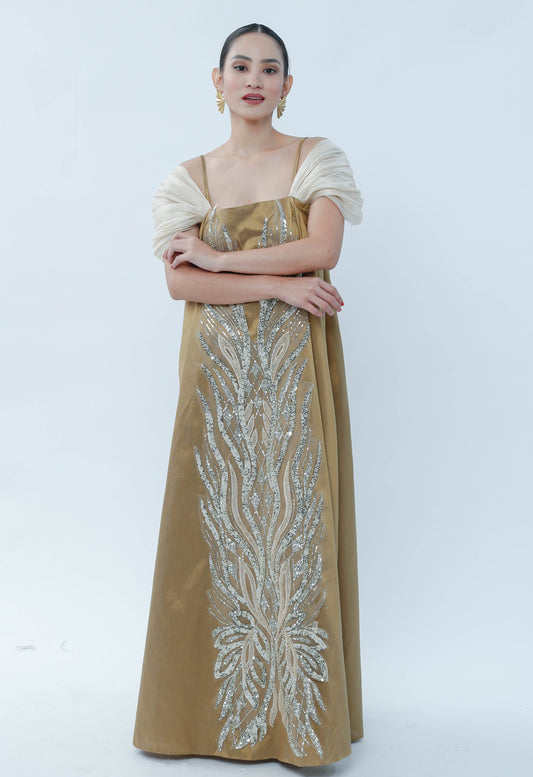 Yaman Gold Dress