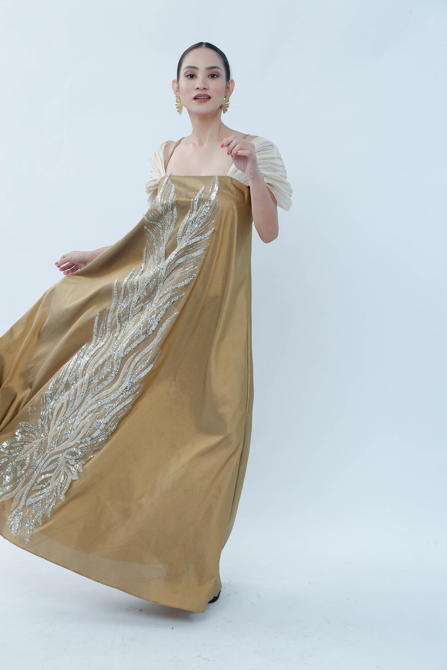 Yaman Gold Dress