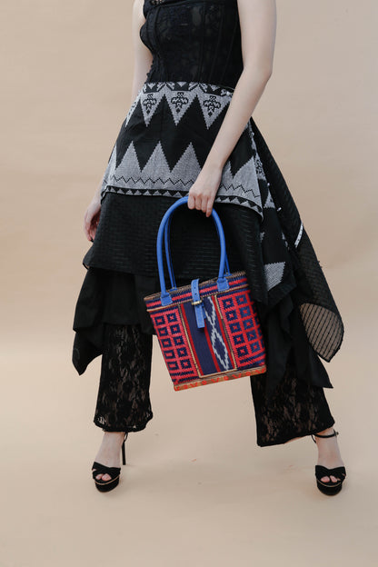 Detalye Bamboo Bag by the Teduray Tribe with Cow Leather