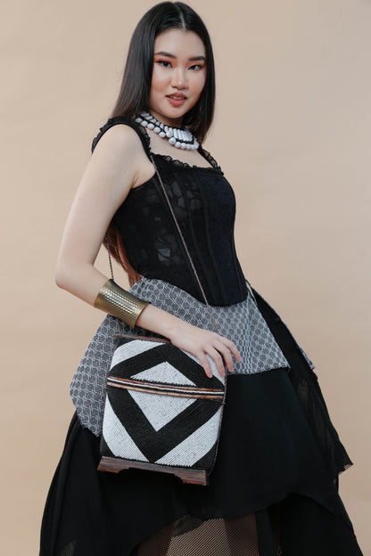 Detalye Fully Beaded Palawan Bamboo Bag