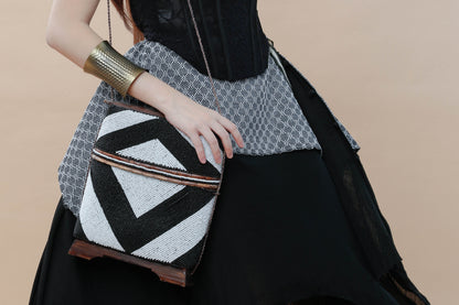 Detalye Fully Beaded Palawan Bamboo Bag