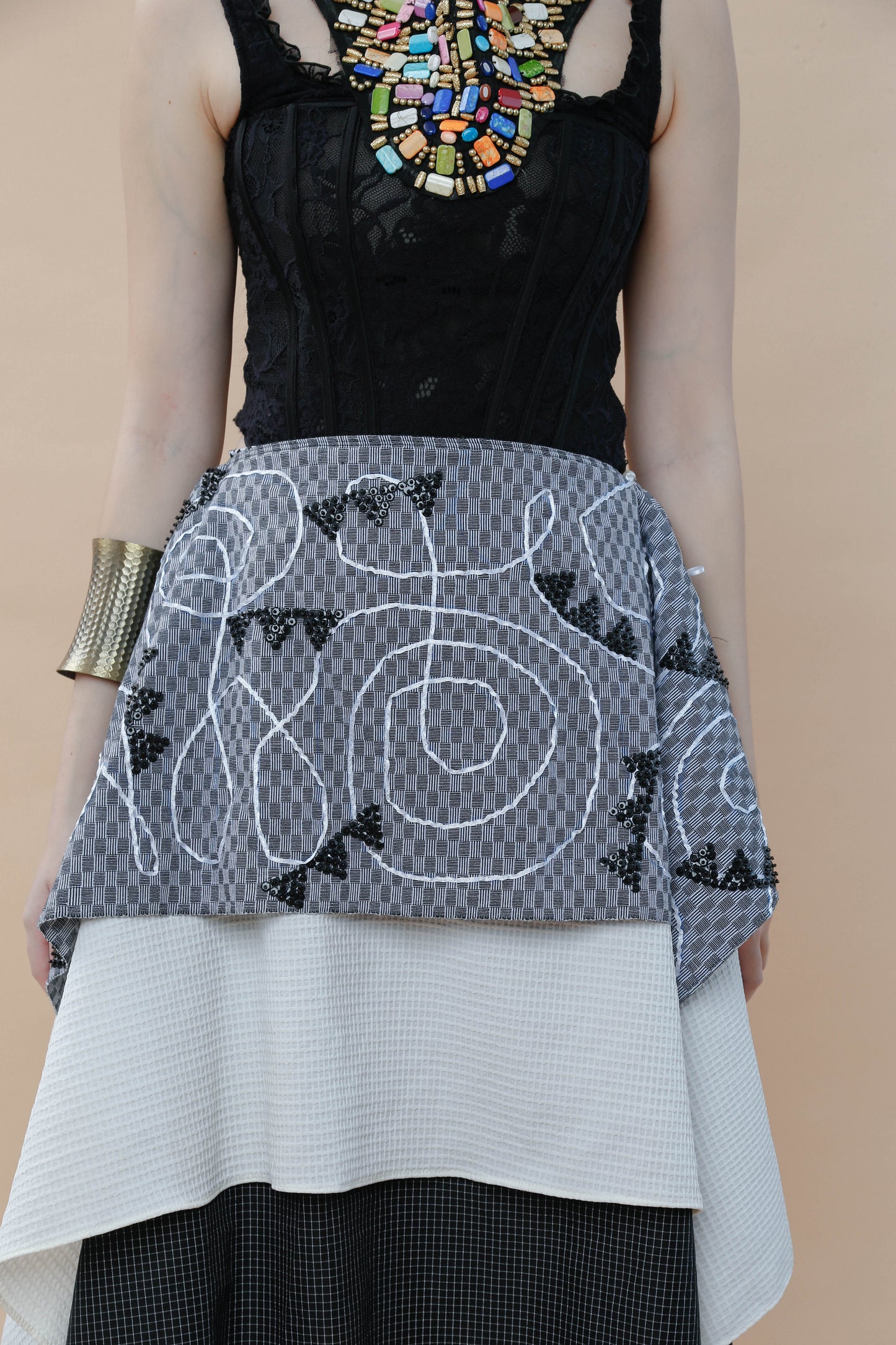Essay Writing Wrap Skirt with Binakol Weave