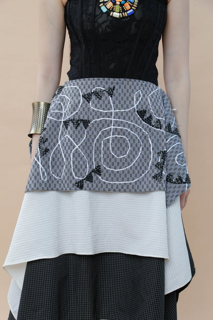 Essay Writing Wrap Skirt with Binakol Weave