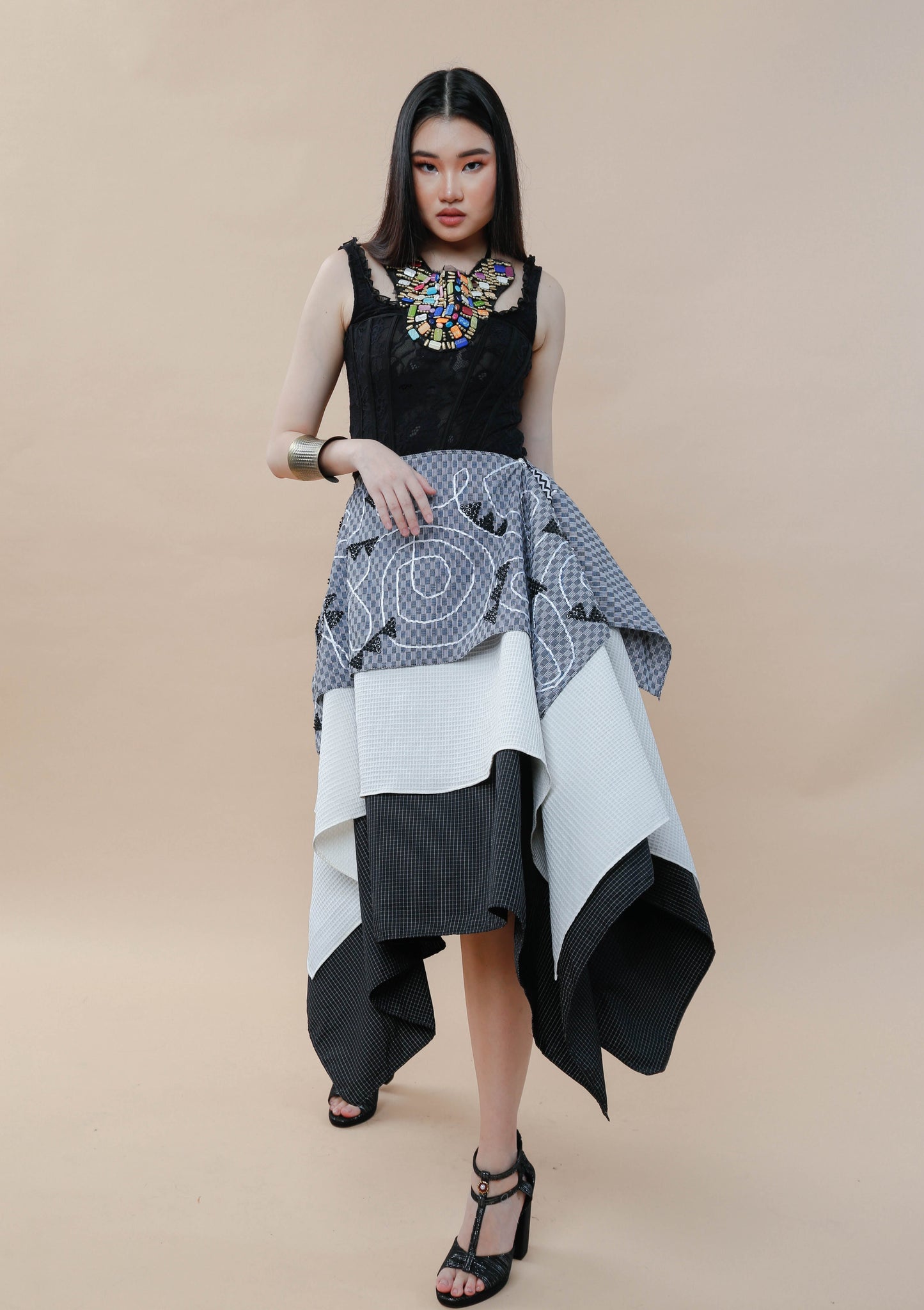 Essay Writing Wrap Skirt with Binakol Weave