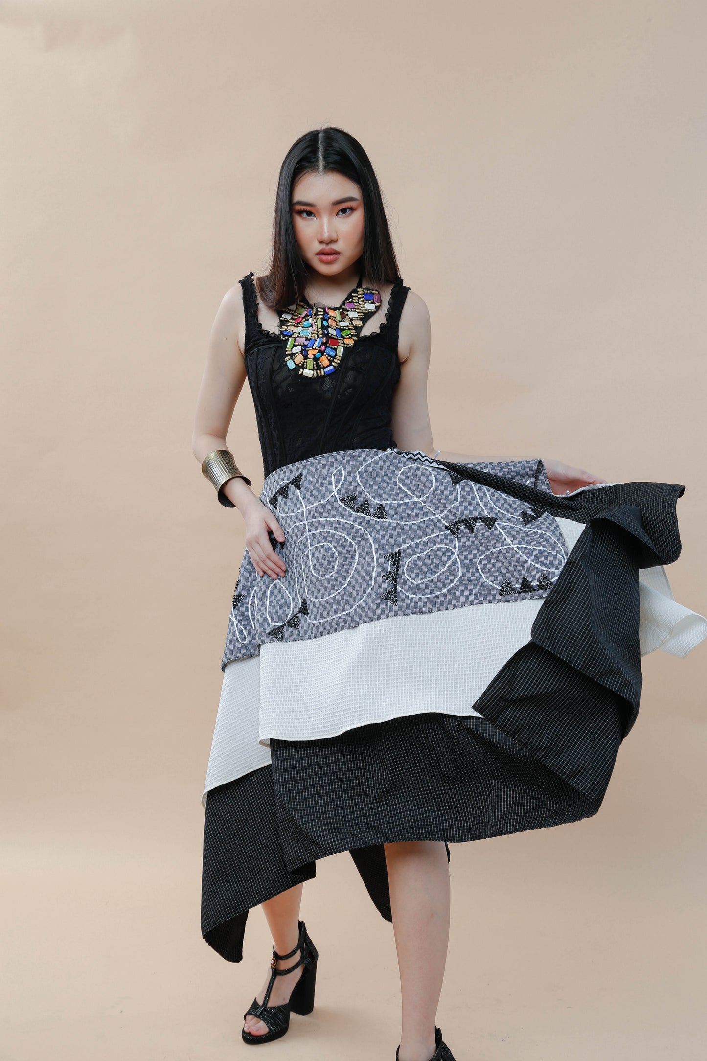 Essay Writing Wrap Skirt with Binakol Weave