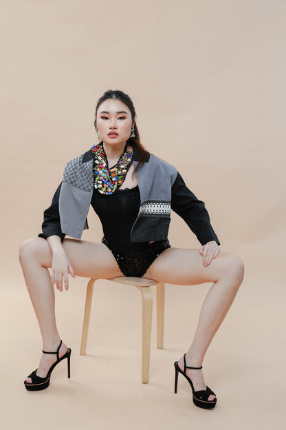 Pulmonya Jacket (Backless Jacket) In Black