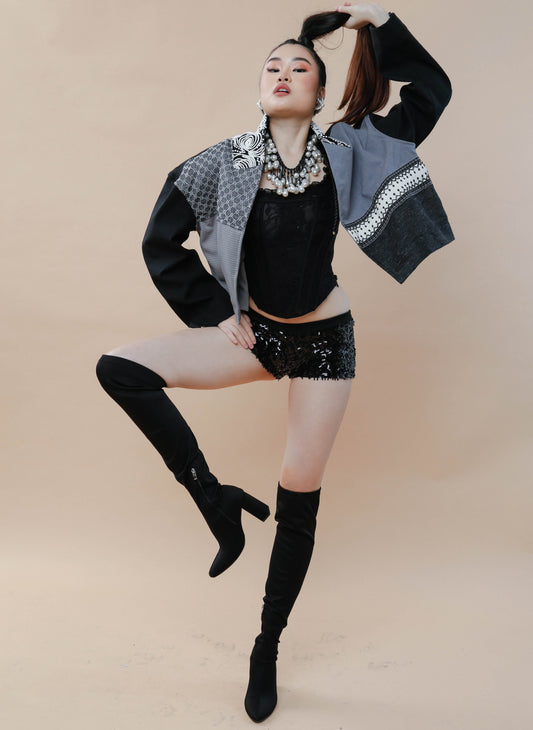 Pulmonya Jacket (Backless Jacket) with Kundiman and Kalinga Weaves