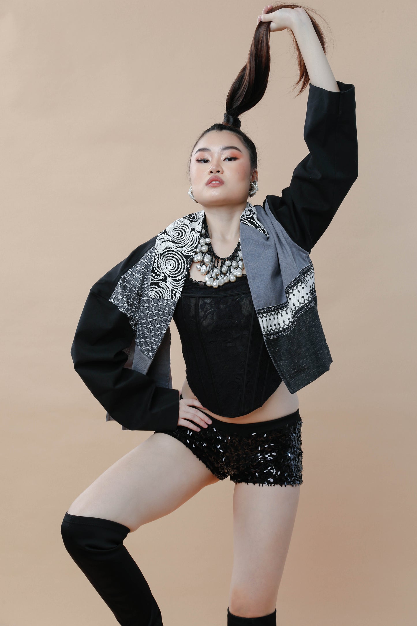 Pulmonya Jacket (Backless Jacket) with Kundiman and Kalinga Weaves