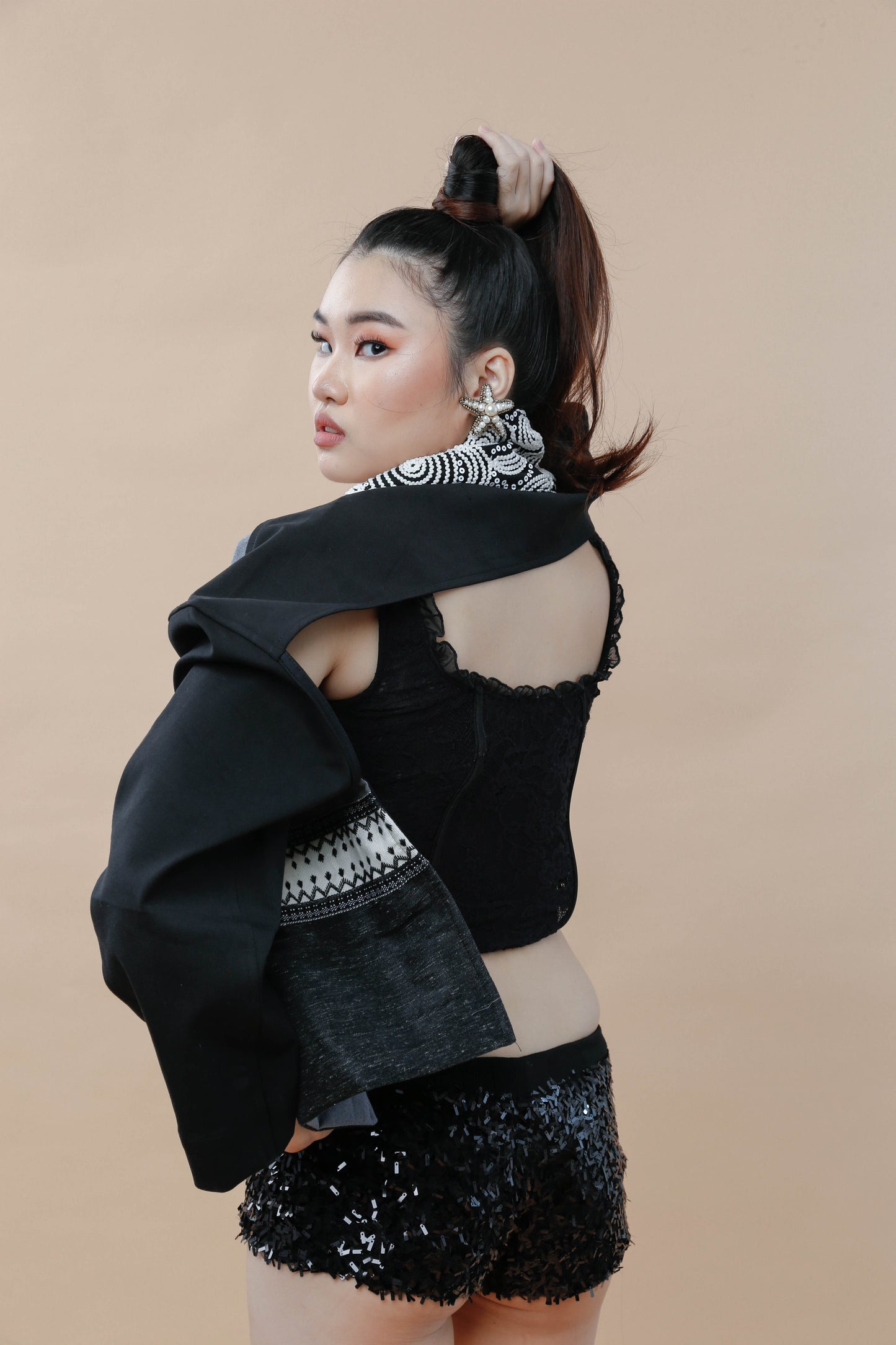 Pulmonya Jacket (Backless Jacket) with Kundiman and Kalinga Weaves