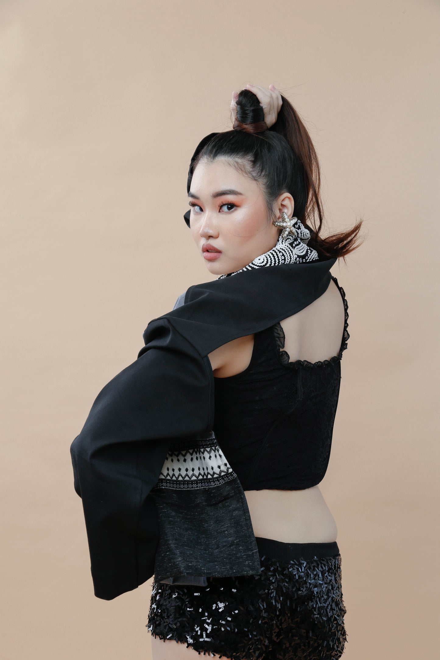 Pulmonya Jacket (Backless Jacket) with Kundiman and Kalinga Weaves