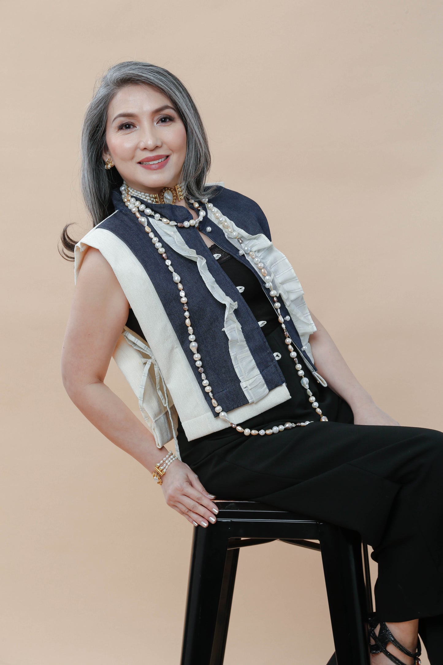 Barong Bib in Denim