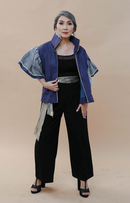 Gantimpala in Stripes Blue Pina Weave of Aklan