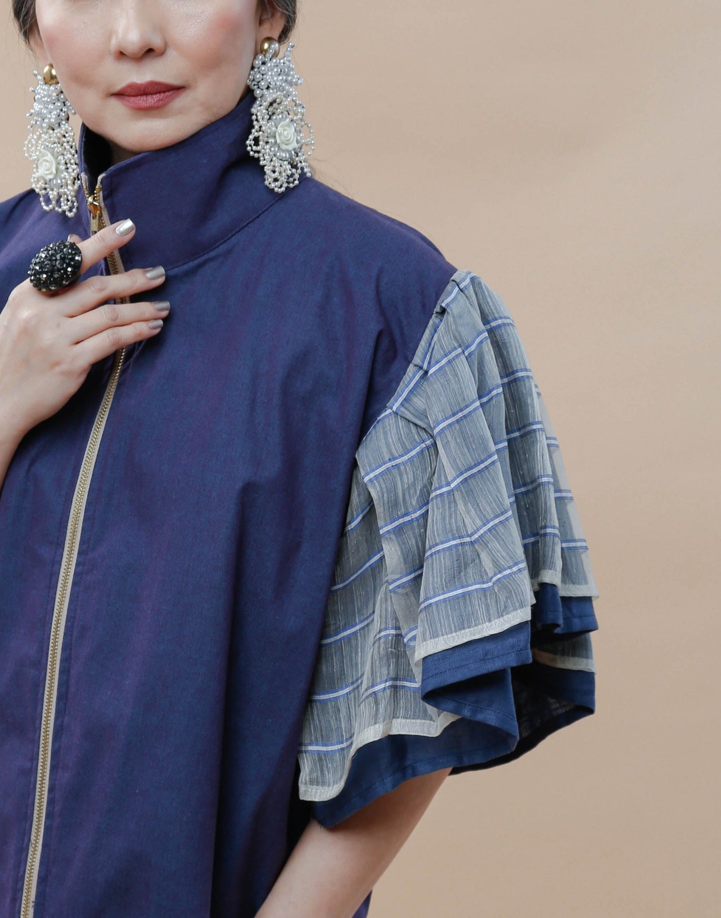 Gantimpala in Stripes Blue Pina Weave of Aklan