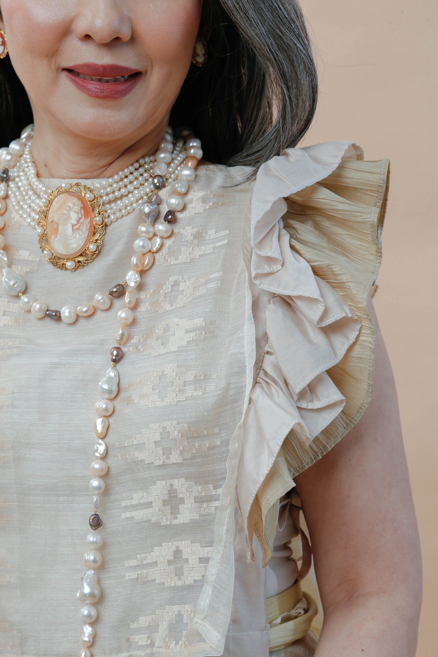 Barong Bib in Suksuk Handweave of Aklan
