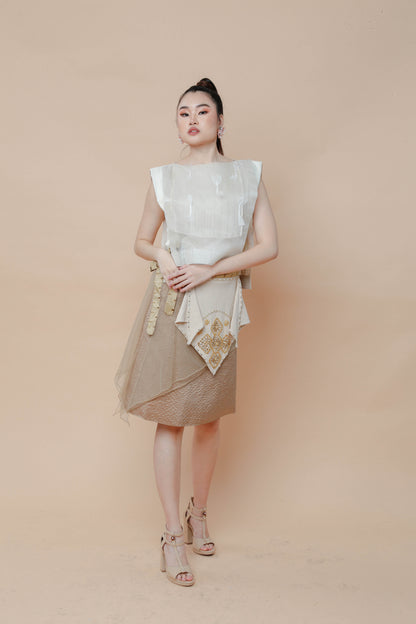 Candy Wrapper Pina Bib Barong