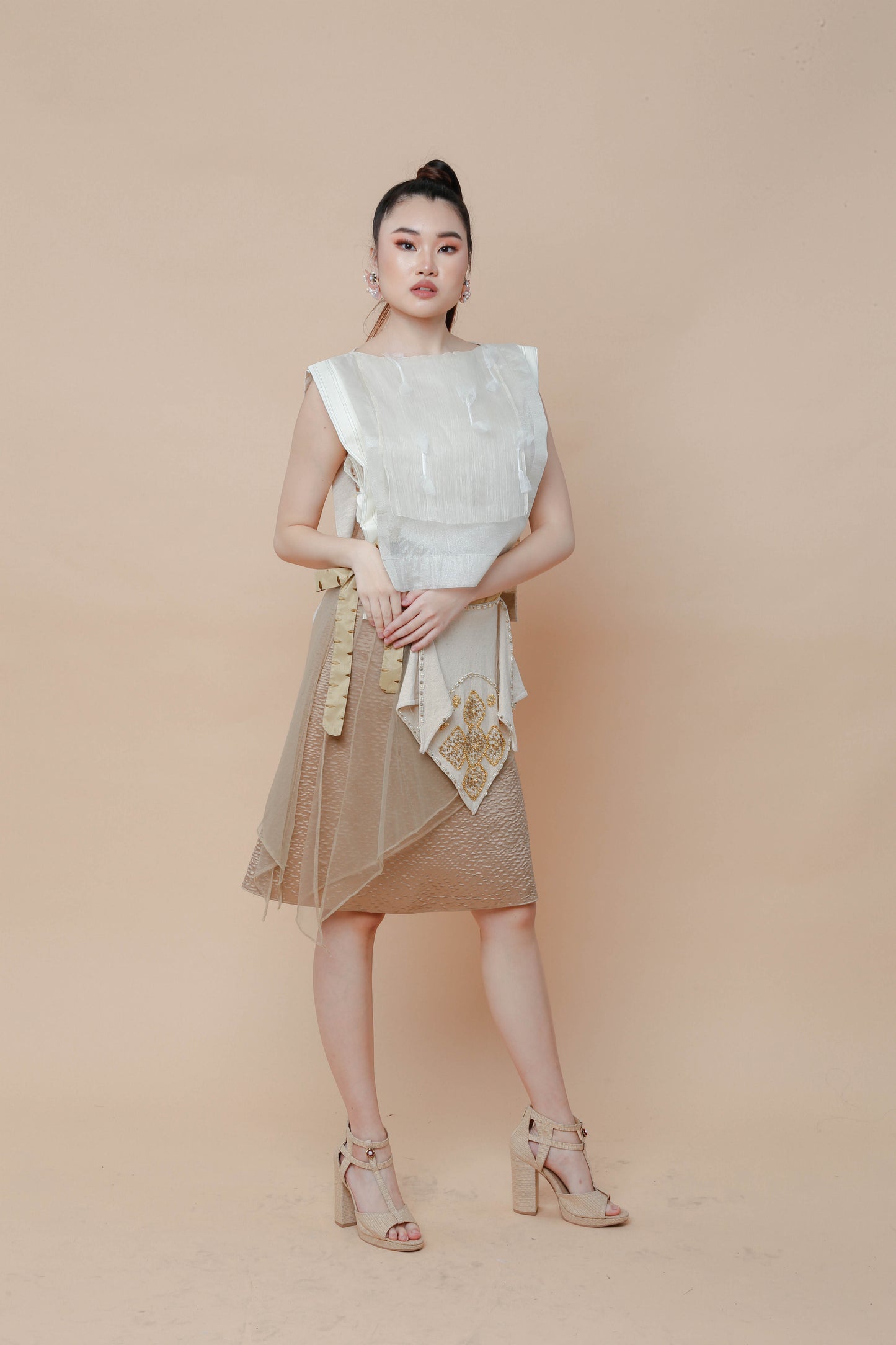 Candy Wrapper Pina Bib Barong